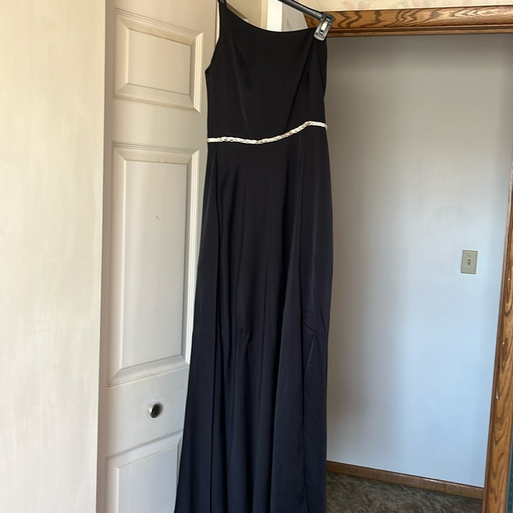 Black with gold belt sewed on